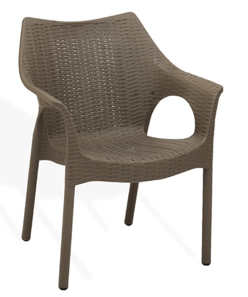 Supreme chairs Cambridge Heavy Plastic Chair | Oversized Arm Chair for Garden and Outdoor | 250Kg Weight Bearing Capacity | 6 Months Warranty (Wenge) | Set of 2 Chairs - Image 2